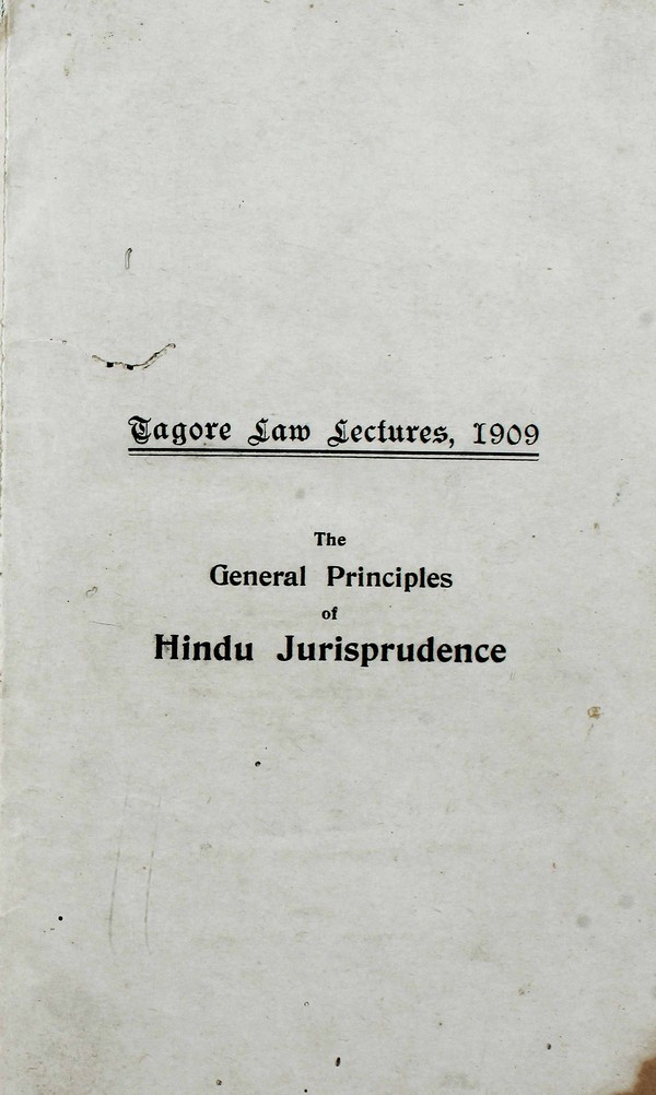 The General Principles of Hindu Jurisprudence #