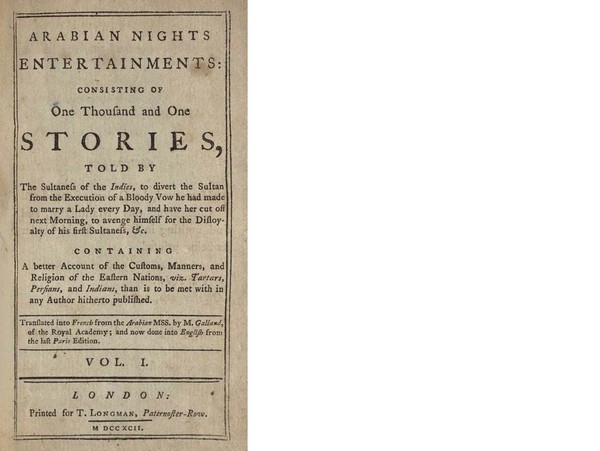 Arabian Nights Entertainments : consisting of one thousand and one Stories. Vol. 1