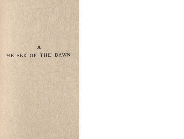 Heifer of the dawn : Translated from the original manuscript by F.W. bain.