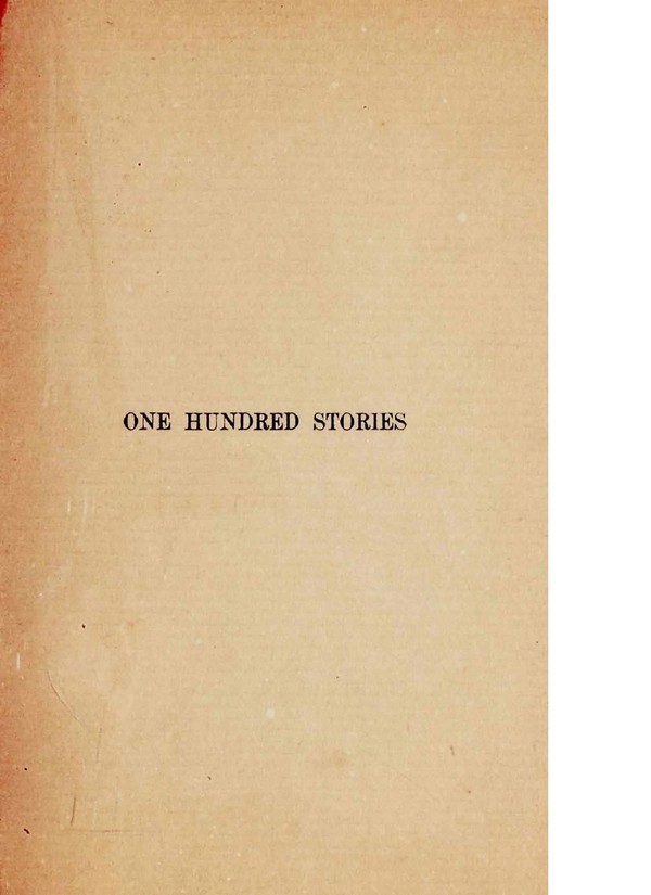 One Hundred Merrie and Delightsome Stories