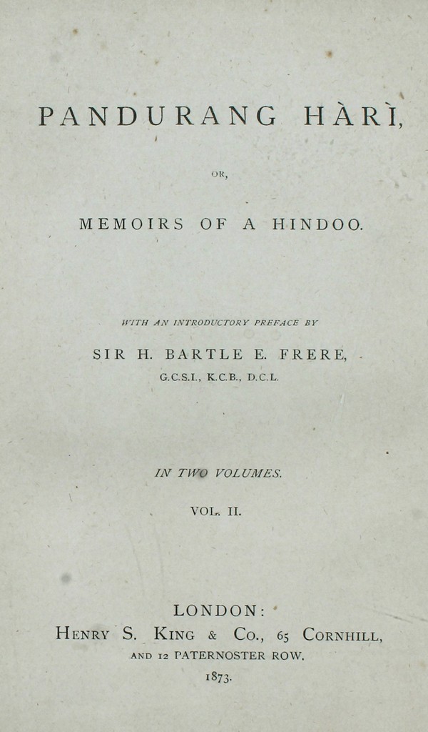 Pandurang Hari. Vol. II #