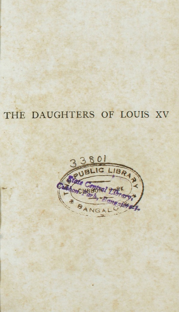 The Daughters of Louis XV [ Mesdames De France] #