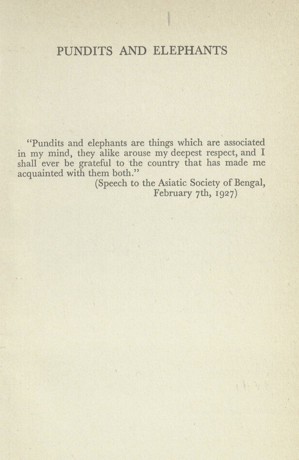 Pundits and Elephents : Being the Experiences of Five Years as Governor of an Indian Province