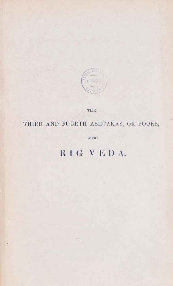 RIG VEDA Shanhita : A collection of Ancient Hindu Hymns