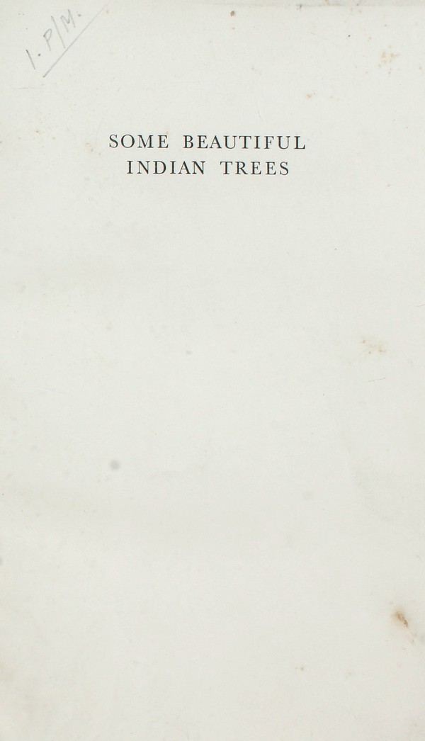 Some Beautiful Indian Trees. 2d Ed.