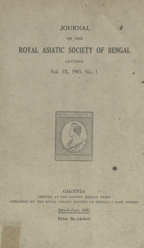 Journal of Royal Asiatic Society of Bengal