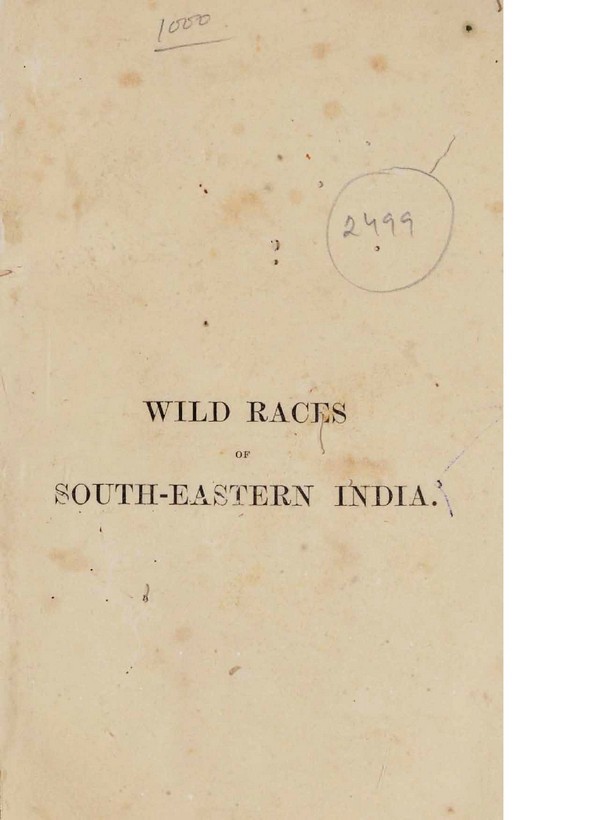 Wild Races of South-Eastern India