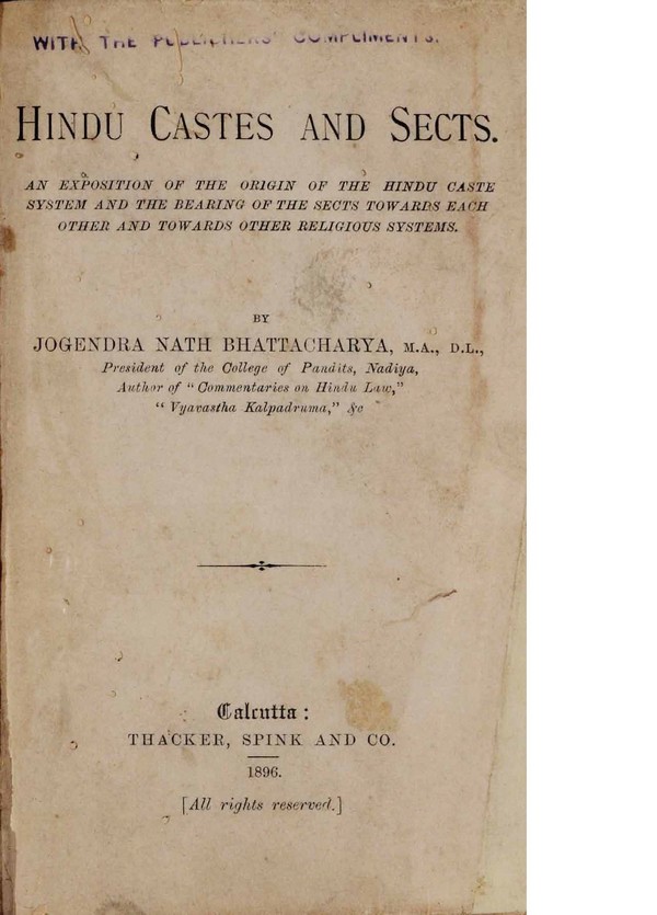 Hindu Castes and Sects