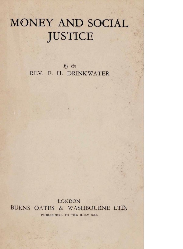 Money and Social Justice