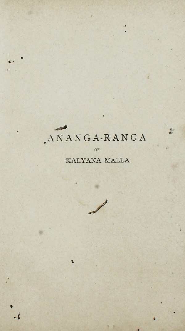 Ananga-Ranga The Hindu Art of Love #