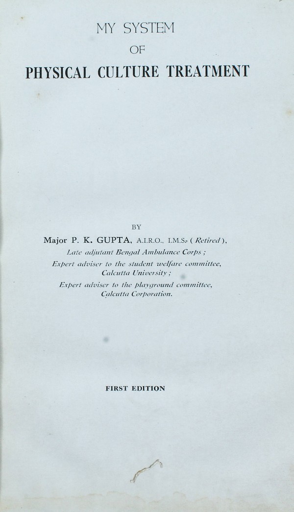 My System of Physical Culture Treatment