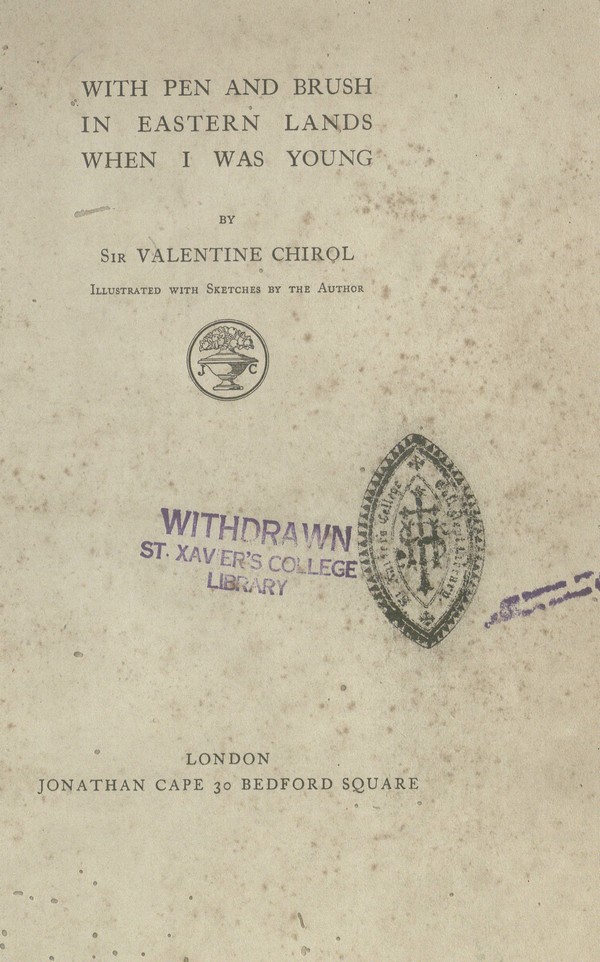 With pen and brush in eastern lands when I was young