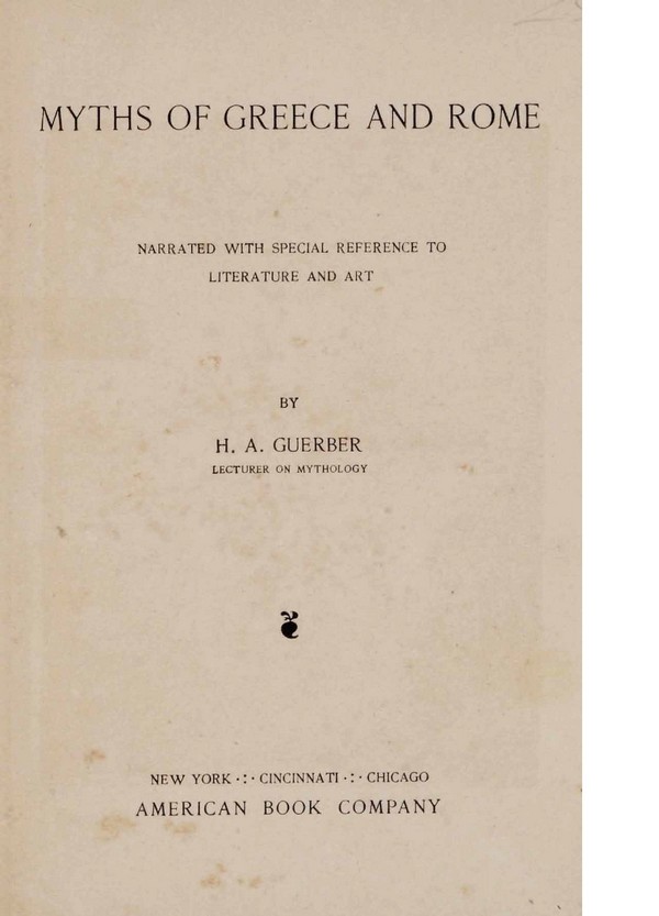 Myths of Greece and Rome